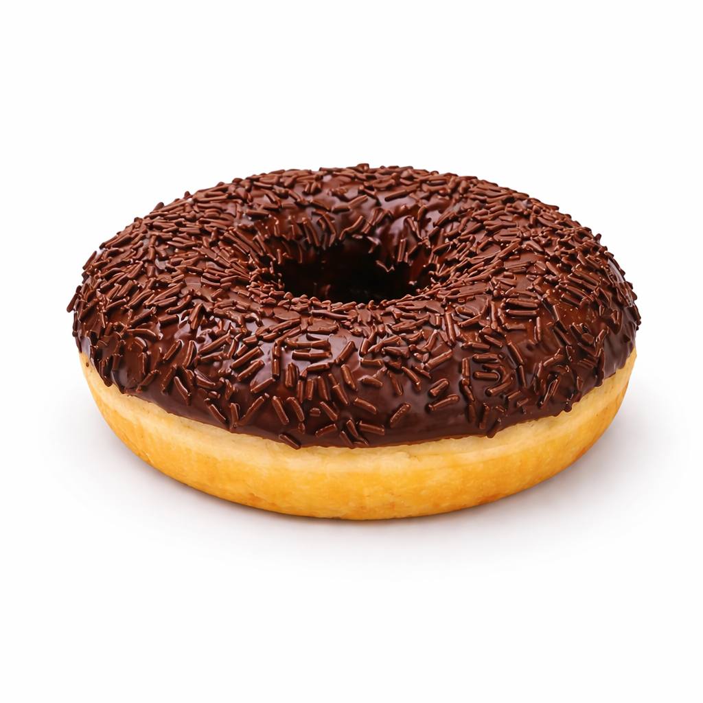 Донат з потрійним шоколадом