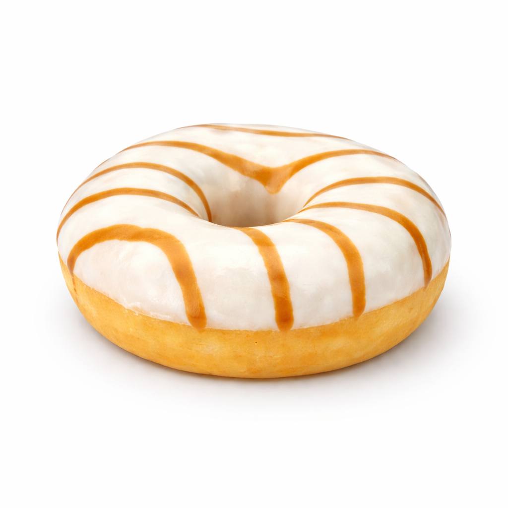 Донат з карамельною начинкою 