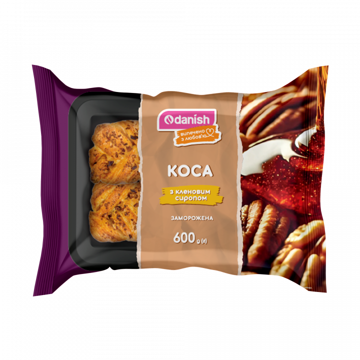 "Коса" з кленовим сиропом ТМ Danish, 600 г (6 шт*100 г)