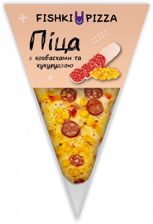 Піца з ковбасками та кукурудзою УП ТМ Fishki Pizza
