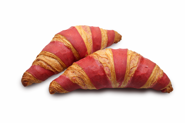 Круасан масляний з малиною