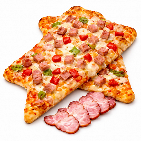 Піца з шинкою та солодким перцем ОПТ ТМ Fishki Pizza - дистрибьюція Піца з шинкою та солодким перцем ОПТ ТМ Fishki Pizza - Fishki Food – смачна ідея!