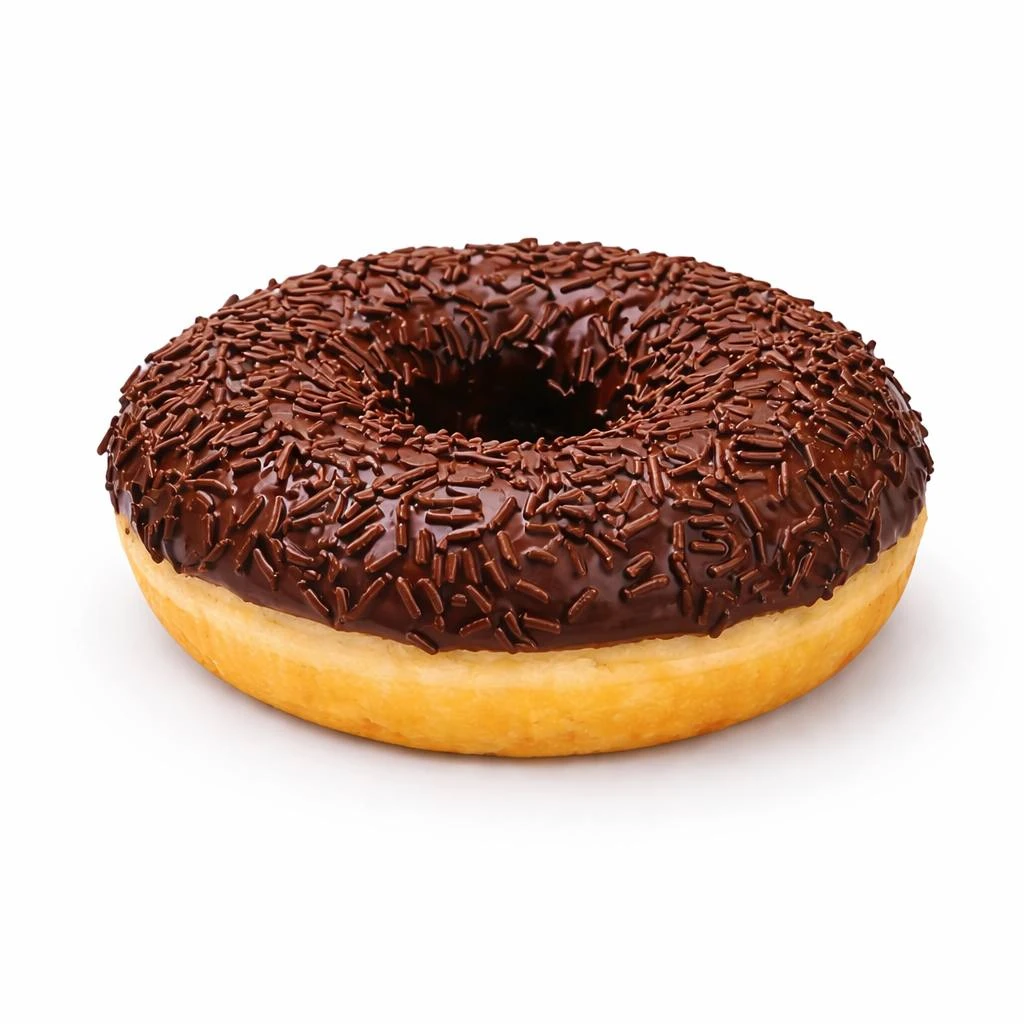 Донат з потрійним шоколадом