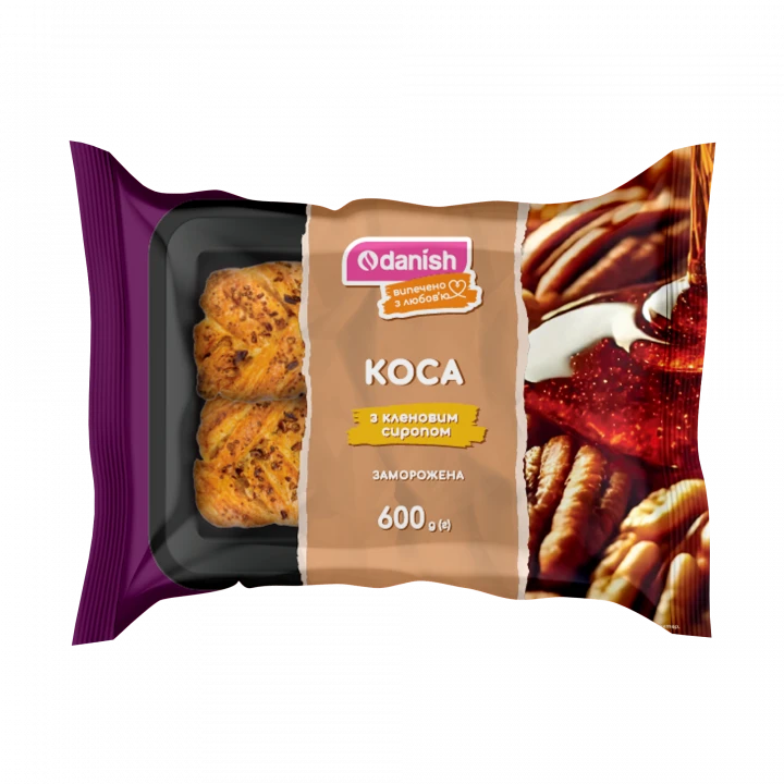 "Коса" з кленовим сиропом ТМ Danish, 600 г (6 шт*100 г)