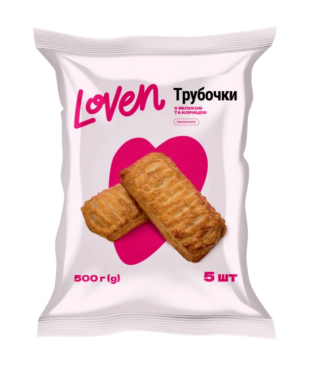 Трубочка з яблуком та корицею ТМ Loven