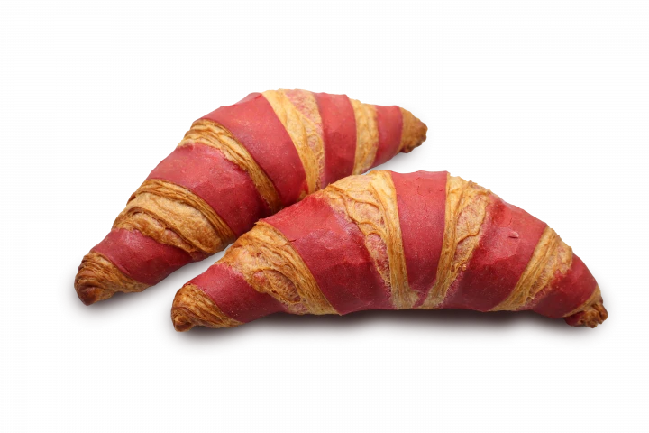 Круасан масляний з малиною